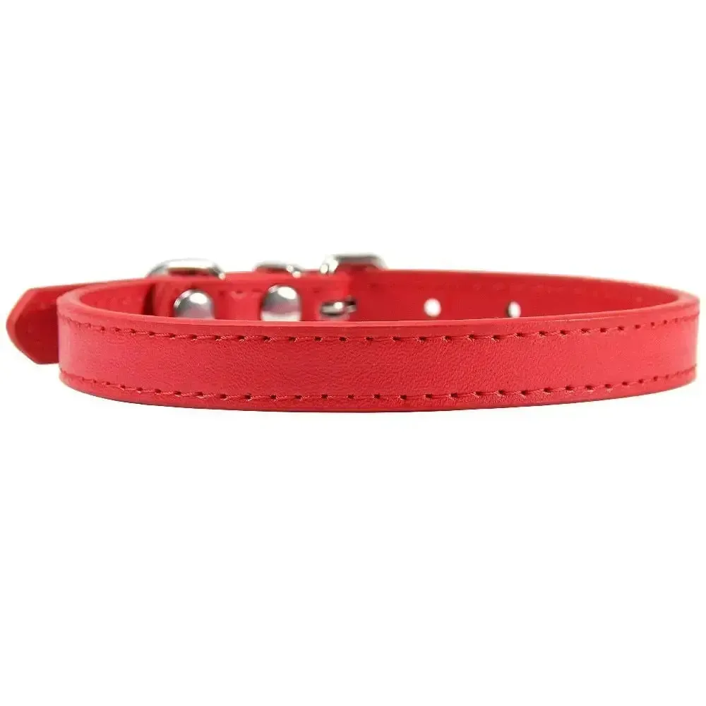 Personalized Leather Cat Collar