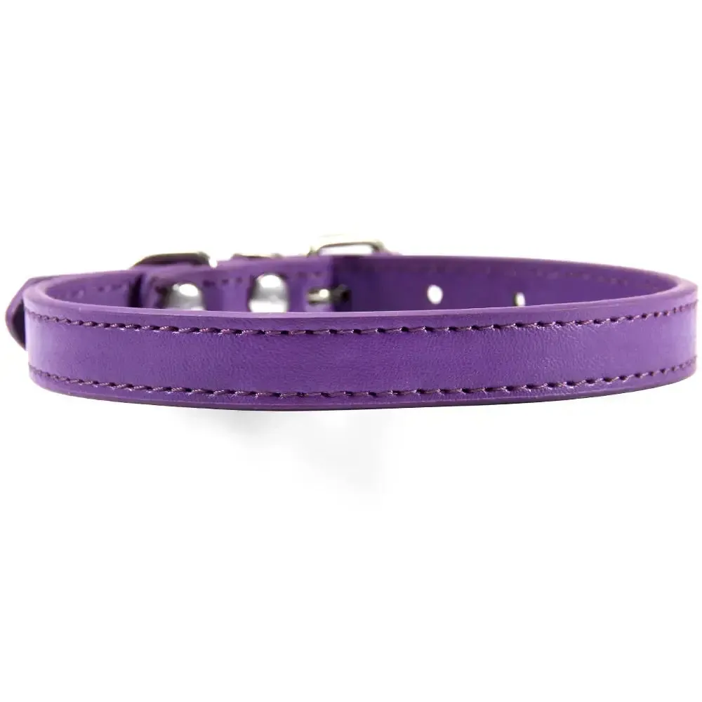Personalized Leather Cat Collar
