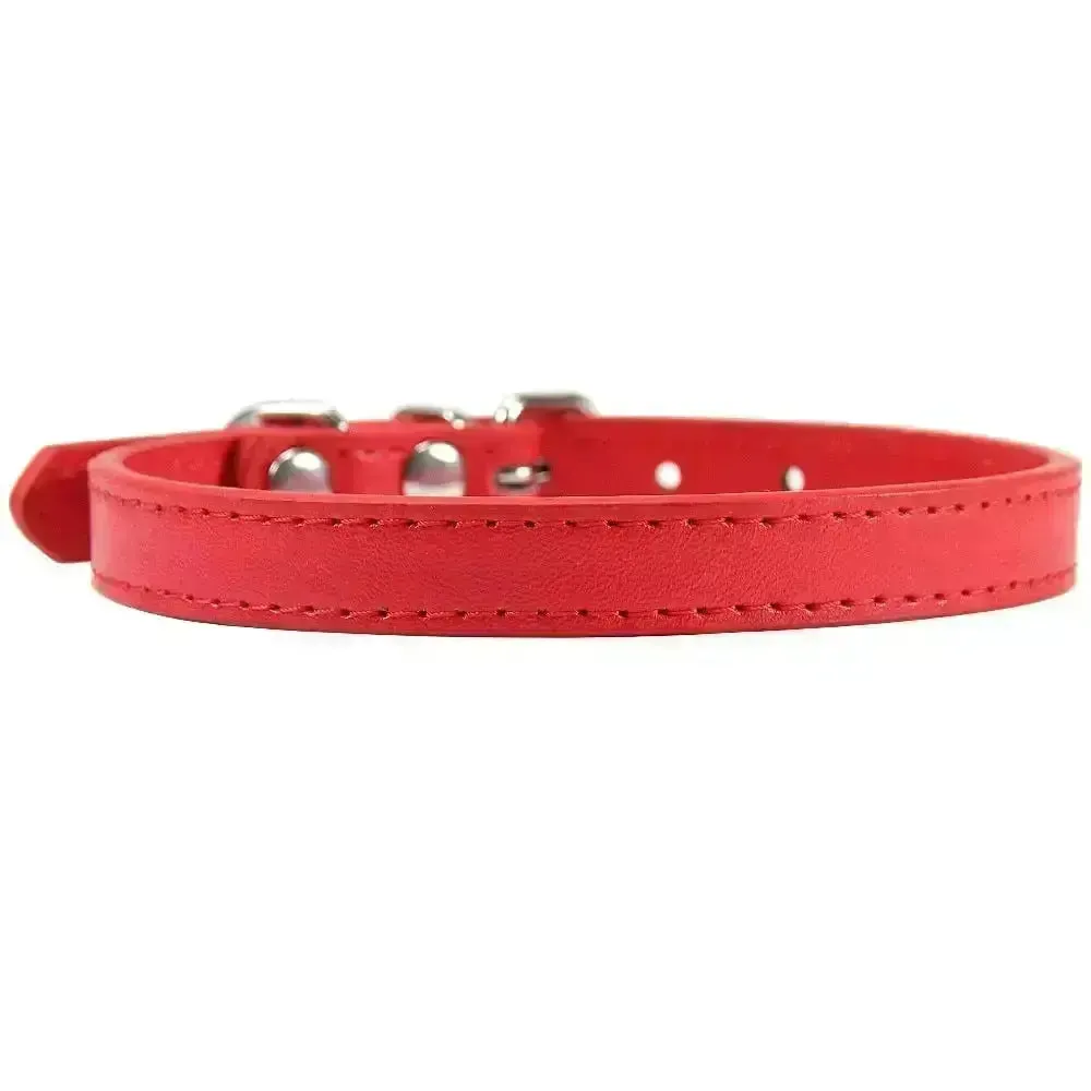 Personalized Leather Cat Collar
