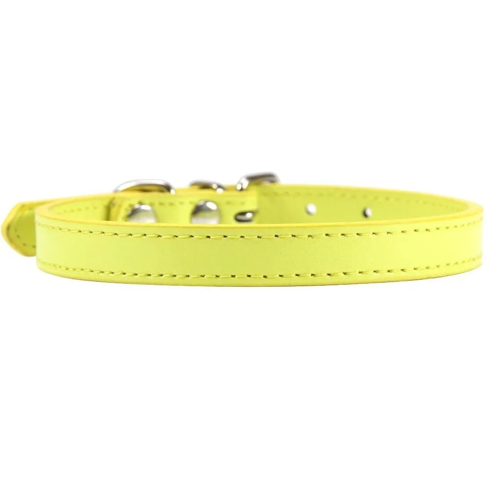 Personalized Leather Cat Collar