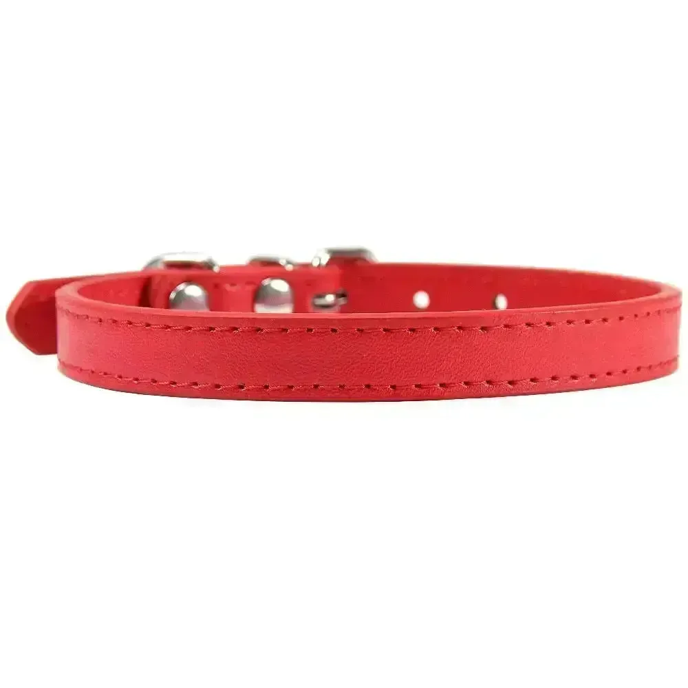 Personalized Leather Cat Collar