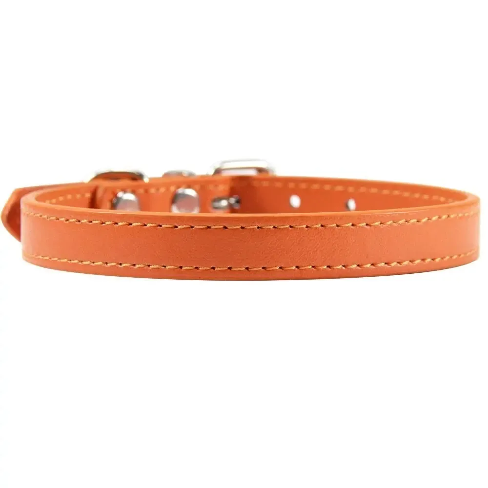 Personalized Leather Cat Collar