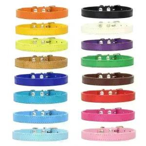 Personalized Leather Cat Collar