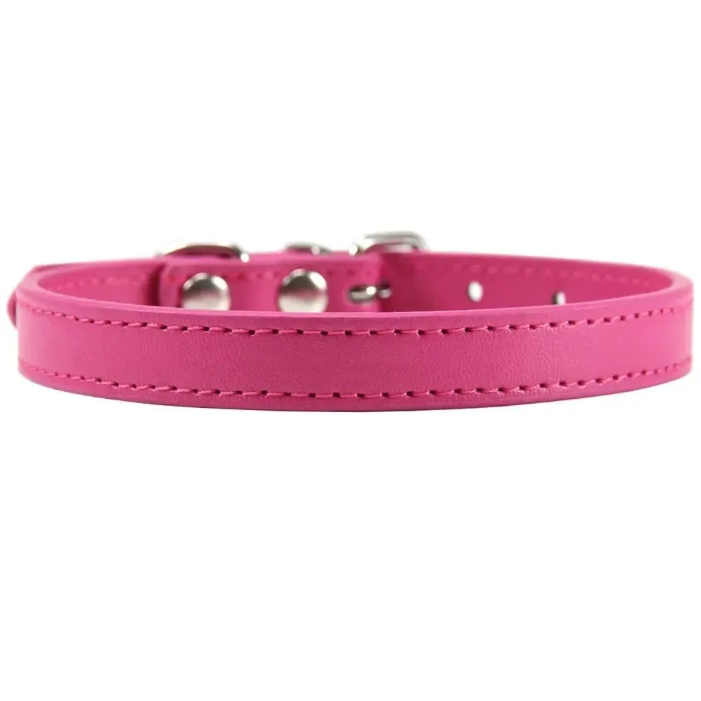 Personalized Leather Cat Collar