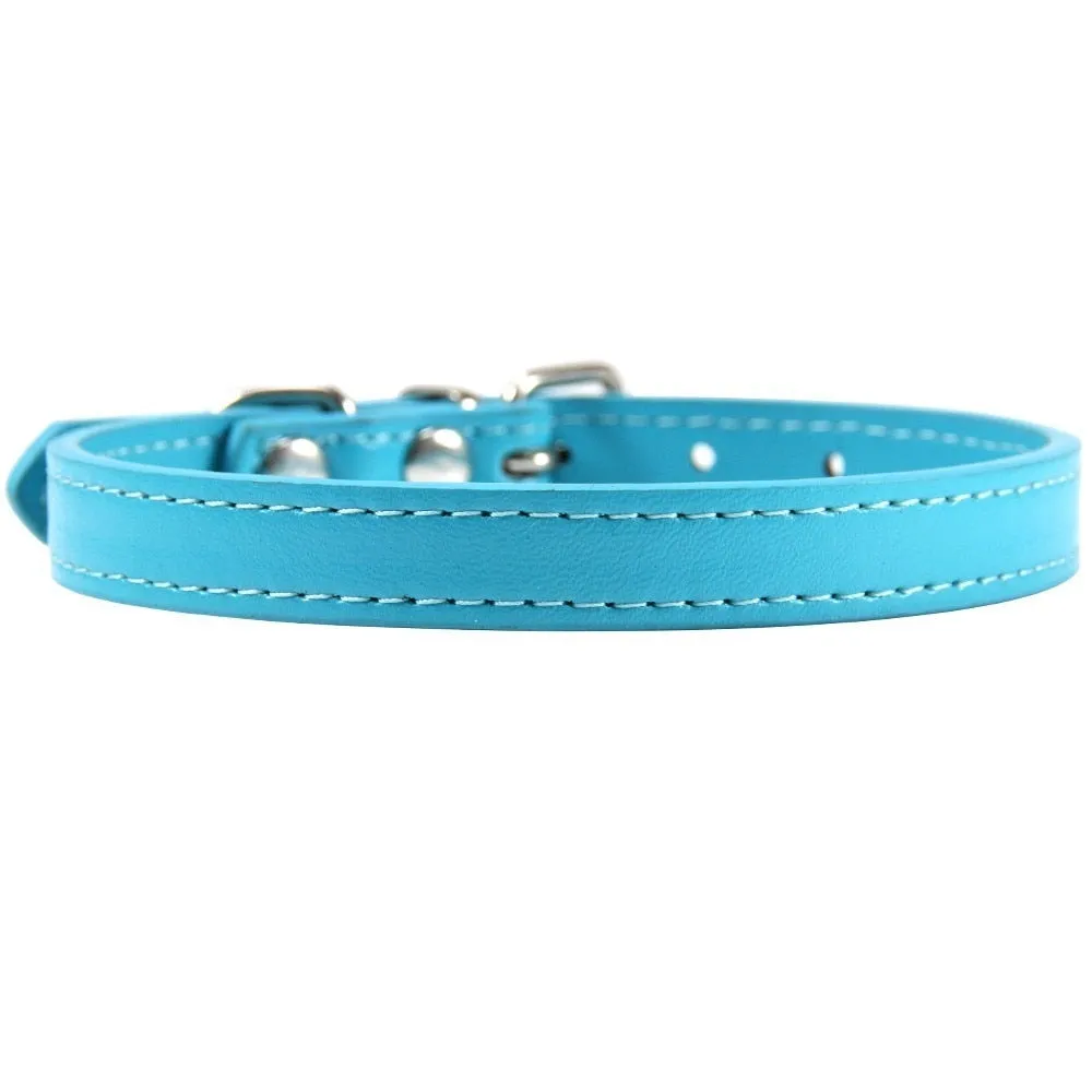 Personalized Leather Cat Collar