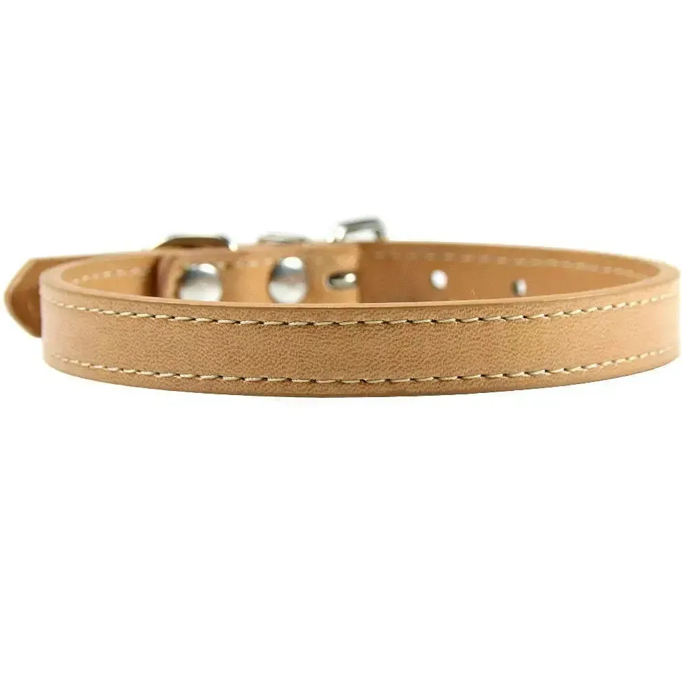 Personalized Leather Cat Collar