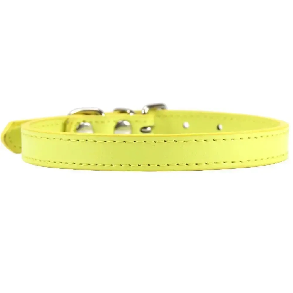 Personalized Leather Cat Collar