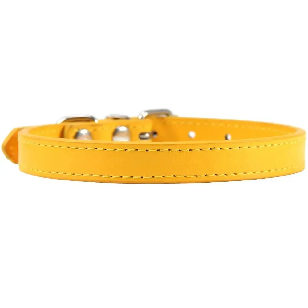 Personalized Leather Cat Collar