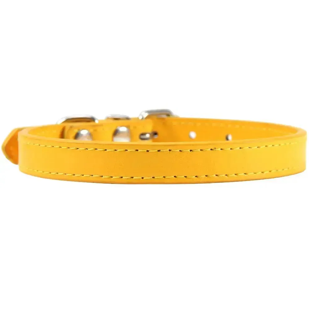 Personalized Leather Cat Collar