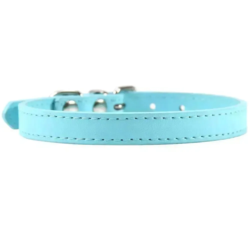 Personalized Leather Cat Collar