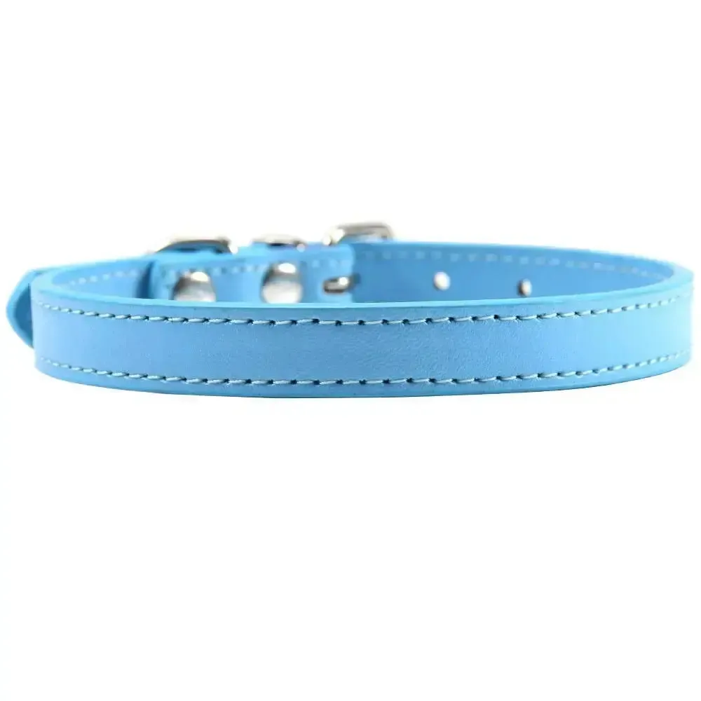 Personalized Leather Cat Collar