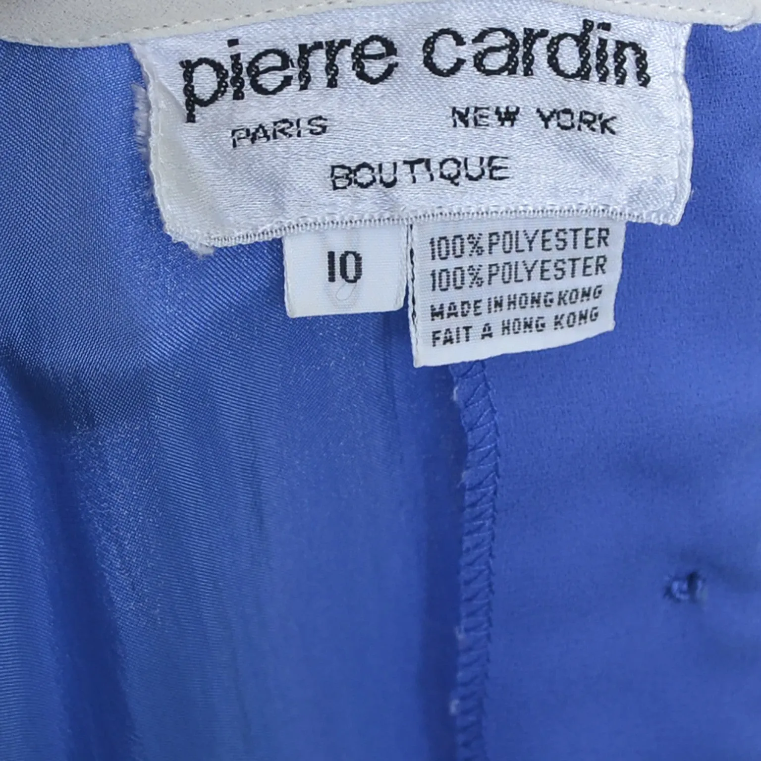 Pierre Cardin Boutique Vintage Dress 1970s Red White Blue 6/8