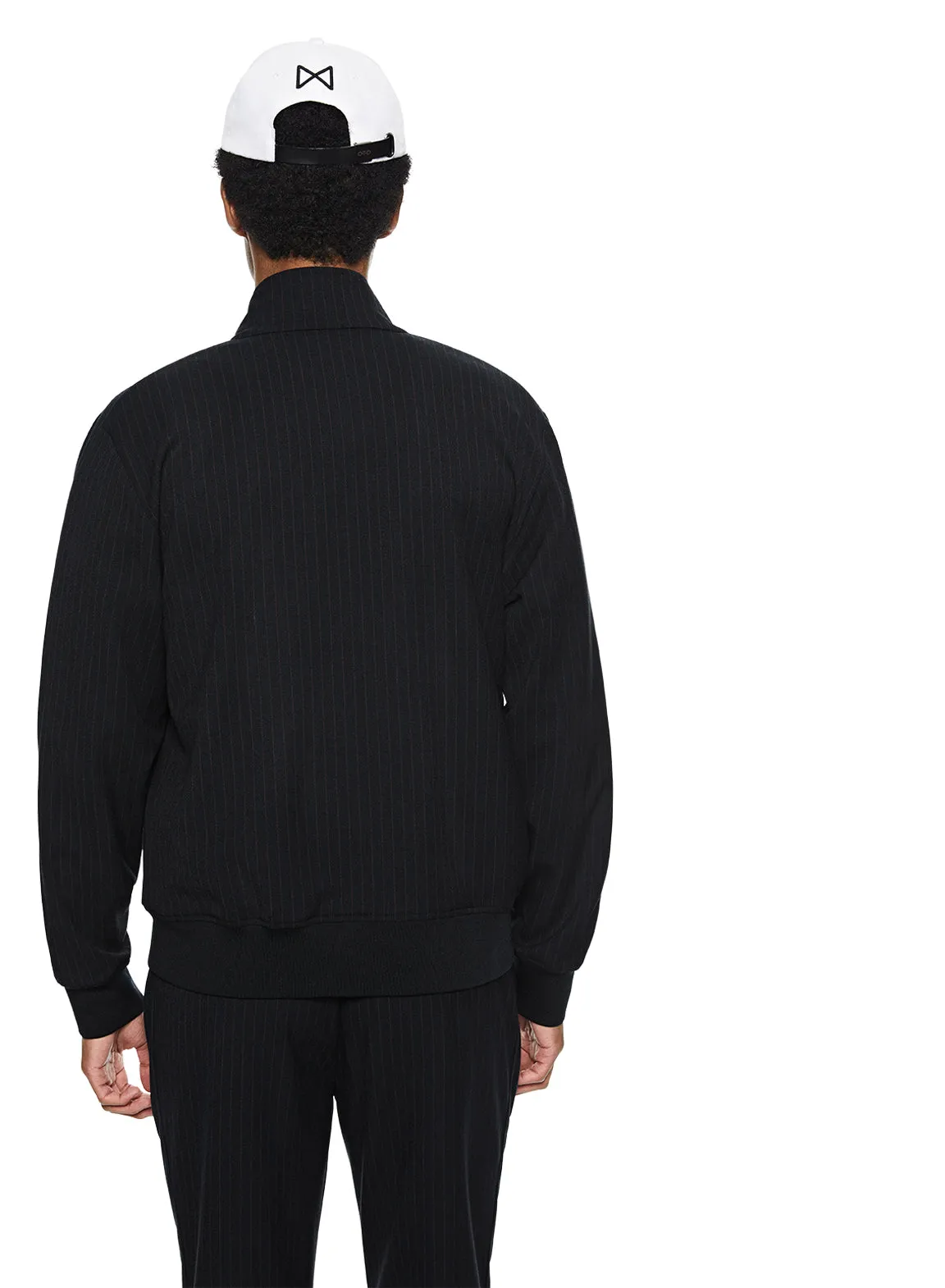 Pinstripe Track Jacket