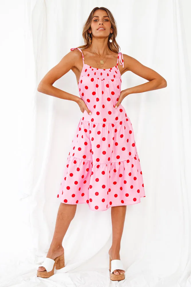 Polka Face Midi Dress