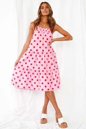 Polka Face Midi Dress