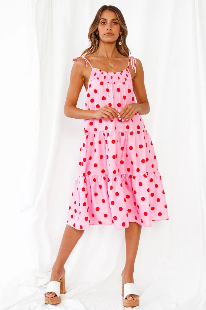 Polka Face Midi Dress