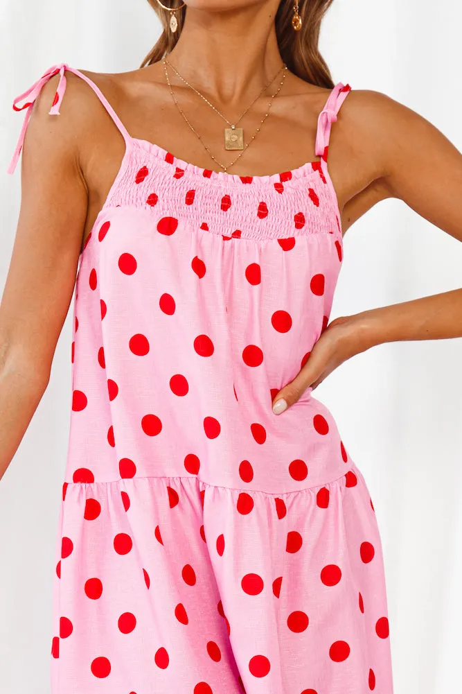 Polka Face Midi Dress