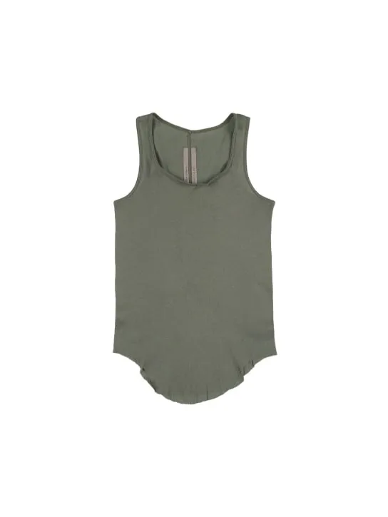 Rick Owens   Cotton jersey rib tank top 