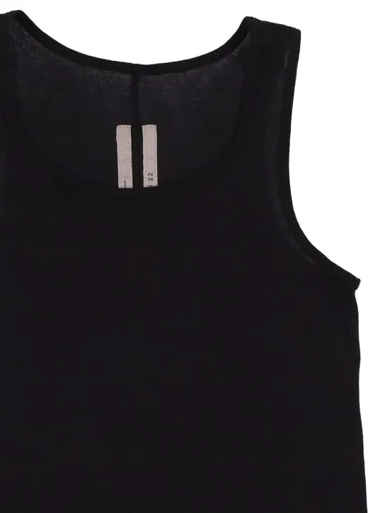 Rick Owens   Cotton jersey rib tank top 