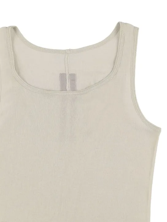 Rick Owens   Cotton jersey rib tank top 