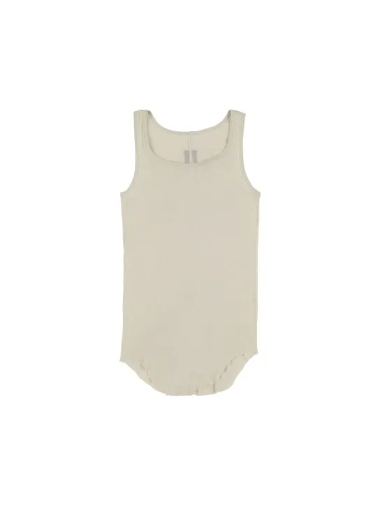 Rick Owens   Cotton jersey rib tank top 