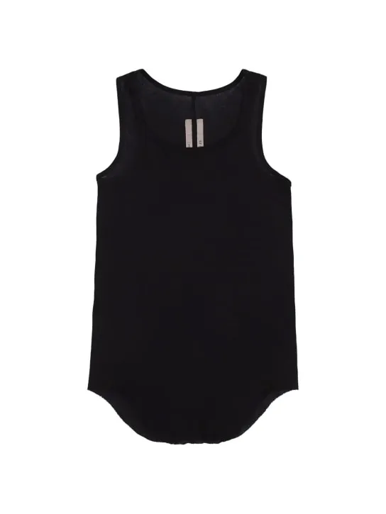 Rick Owens   Cotton jersey rib tank top 