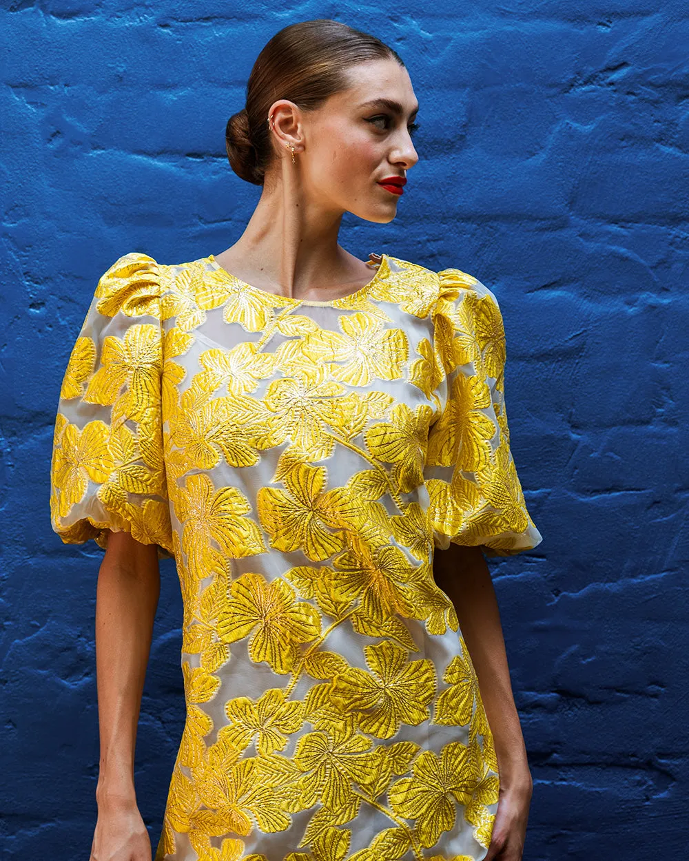 Rochelle Mini Dress - Sunglow Yellow