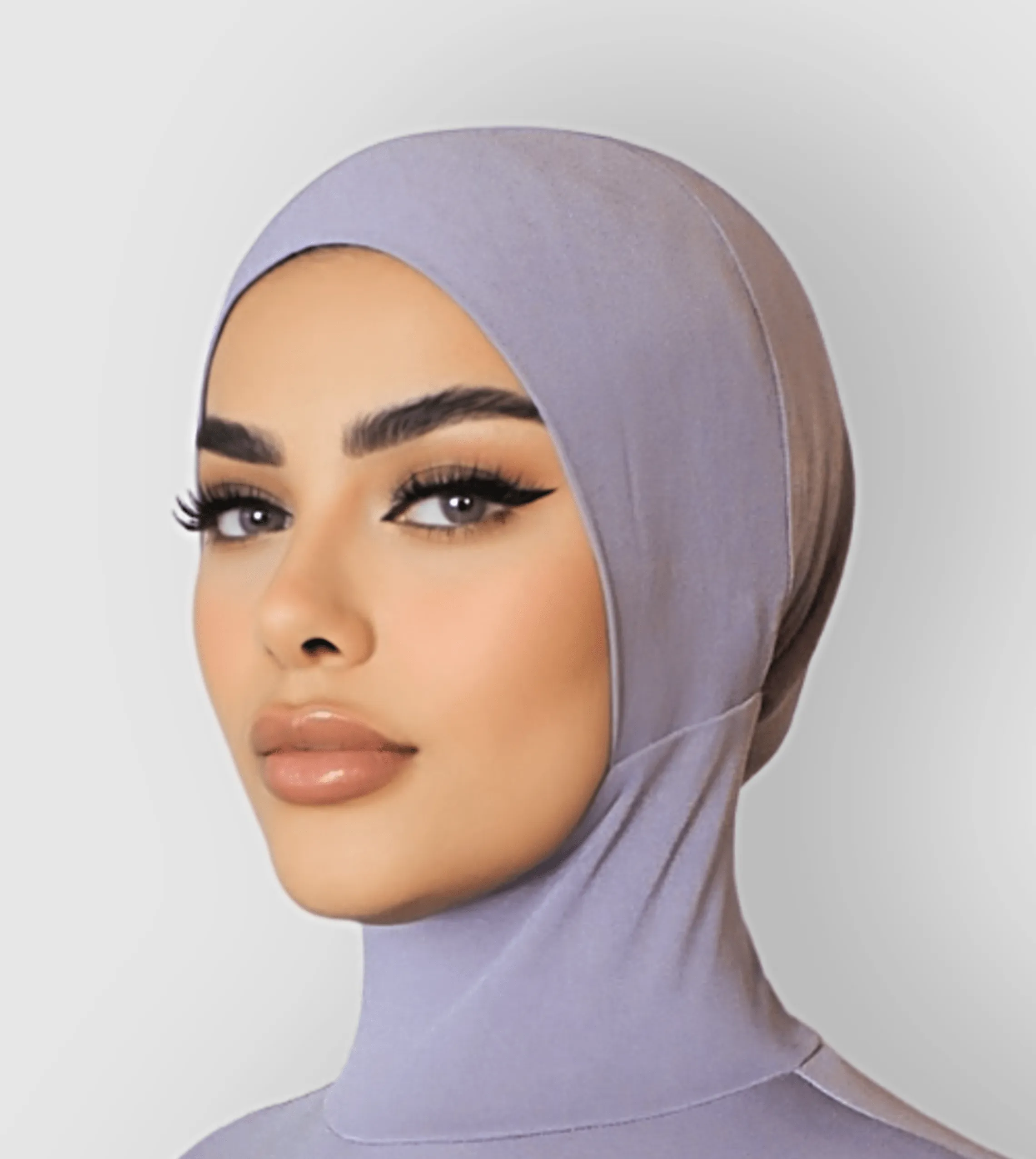 RUUQ Bodysuit Sleeveless with Hijab Cap - Violet Mink