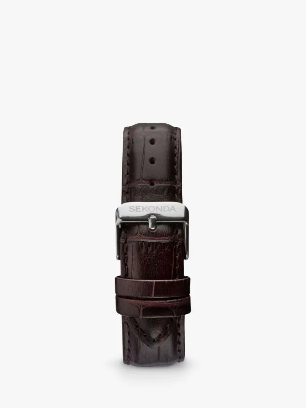 Sekonda Leather-Strap Watch