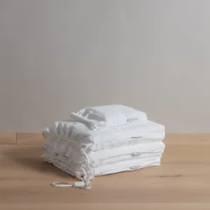 Set Lastlight 100% Linen Duvet, Flat/Fitted Sheets/Pillowcases