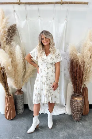 Sianna Floral Midi Dress - FINAL SALE