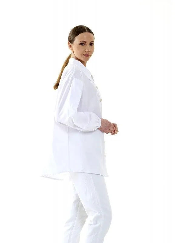 SIMPLE FASHION WOMEN'S LONG SHIRT - 1