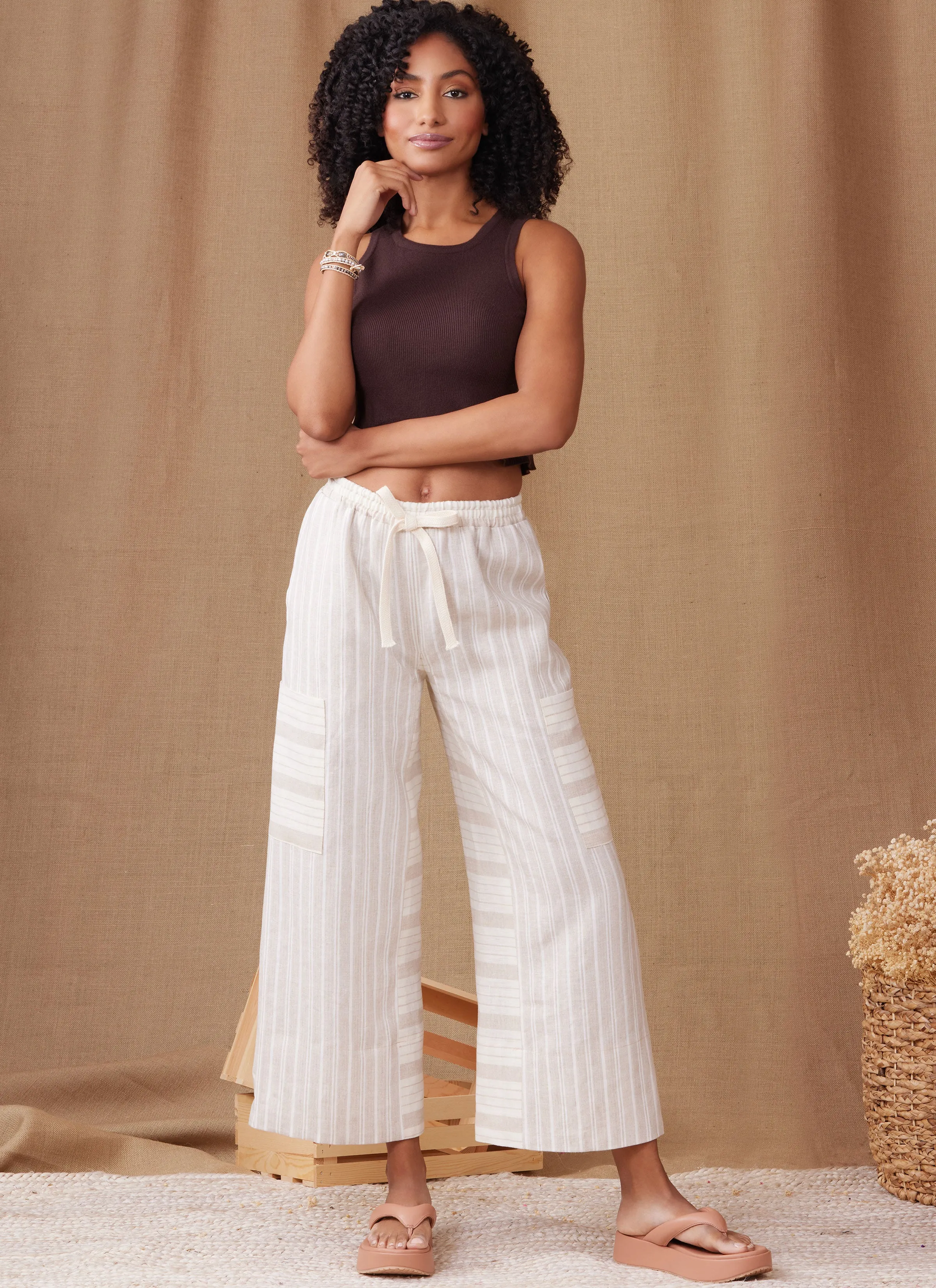 Simplicity Sewing Pattern 9956 Wide Leg Trousers and shorts