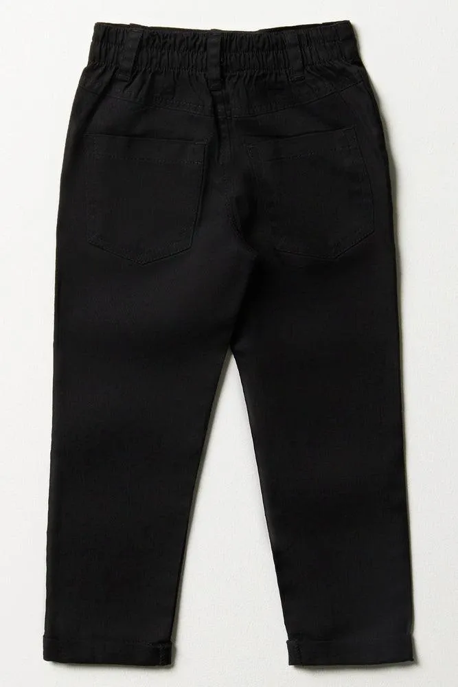 Slim Fit Chino Pants Black