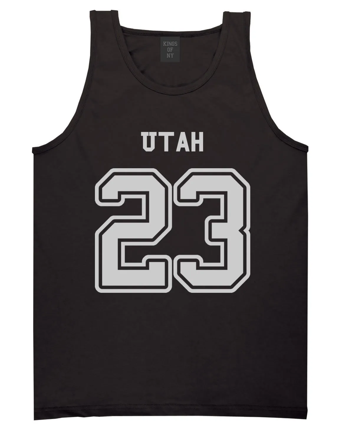 Sport Style Utah 23 Team State Jersey Mens Tank Top
