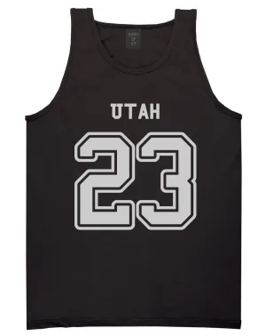 Sport Style Utah 23 Team State Jersey Mens Tank Top