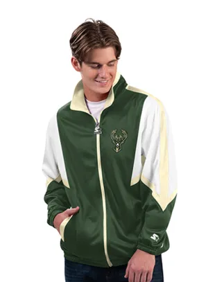 Starter Track Lead Runner Milwaukee Bucks Jacket