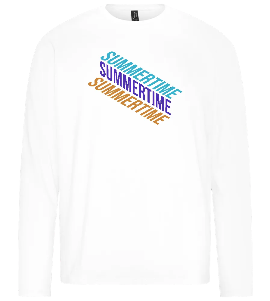 Summertime Design - Premium men's long sleeve t-shirt