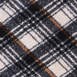 Teddy Sherpa Fleece Coating  - Diamond Check - SALE