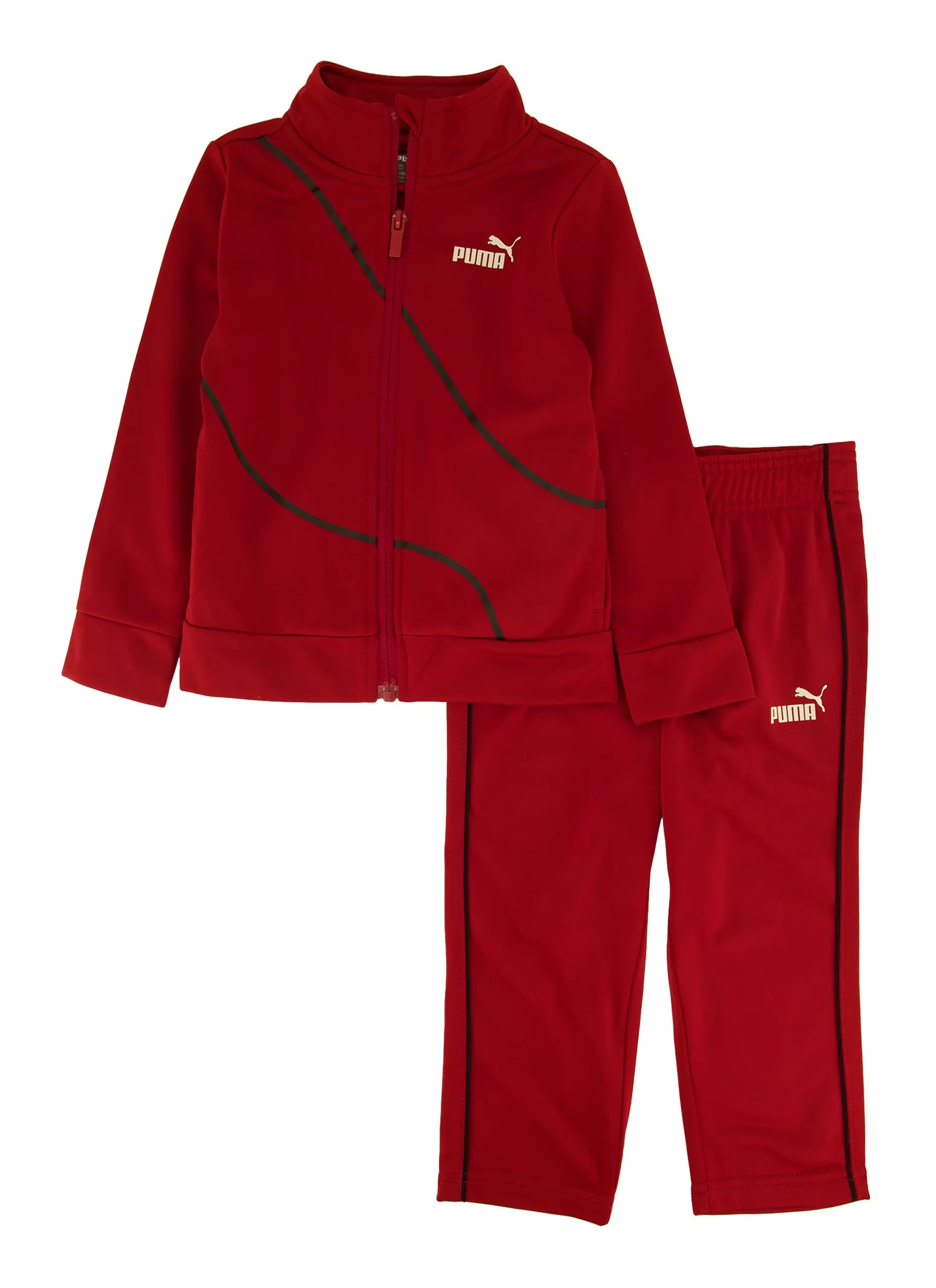 Toddler Boys Puma Contrast Trim Track Jacket and Pants