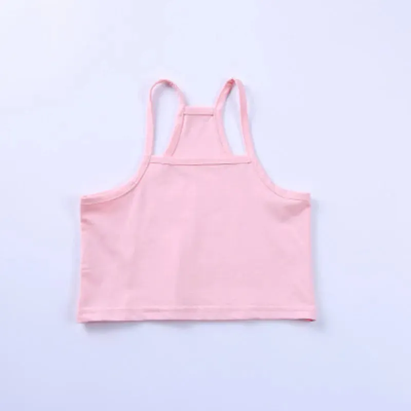 V-TREE Girls Tank Tops COTTON Girls Camisole Child Singlet for Girls Candy Color Girls Undershirt Kids Underwear Model