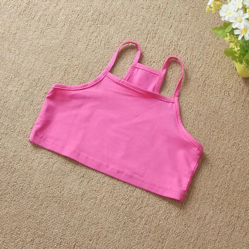 V-TREE Girls Tank Tops COTTON Girls Camisole Child Singlet for Girls Candy Color Girls Undershirt Kids Underwear Model