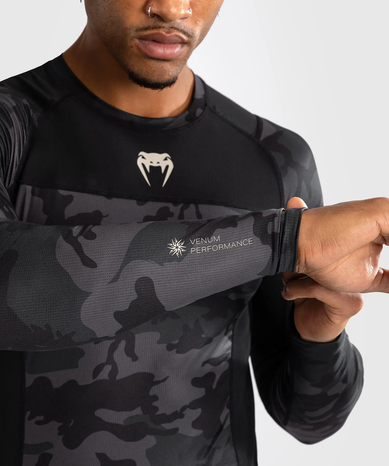 Venum G-Fit Air Men's Long Sleeve Rashguard - Digital Urban Camo