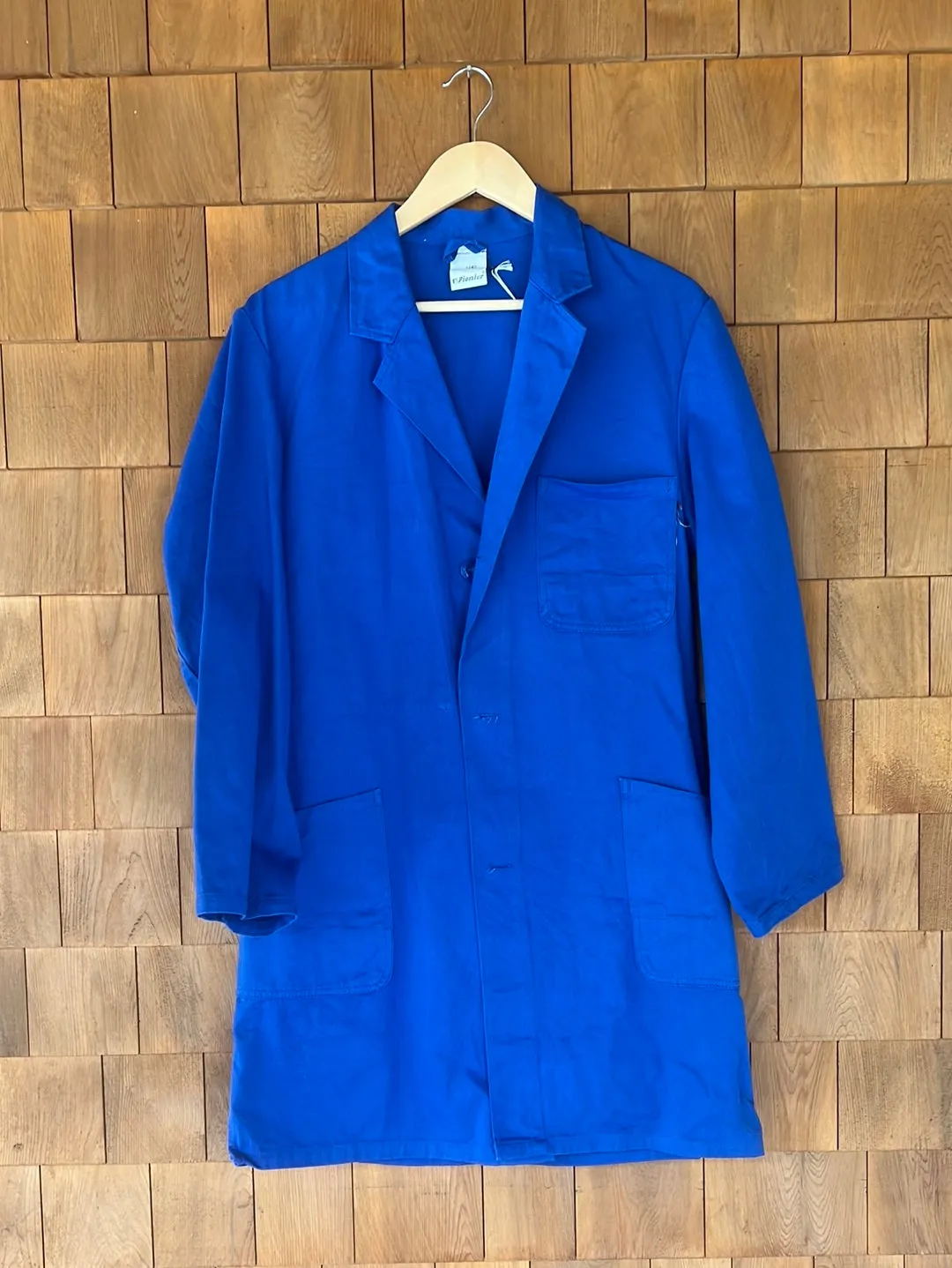 Vintage French Indigo Chore Coat - Trench