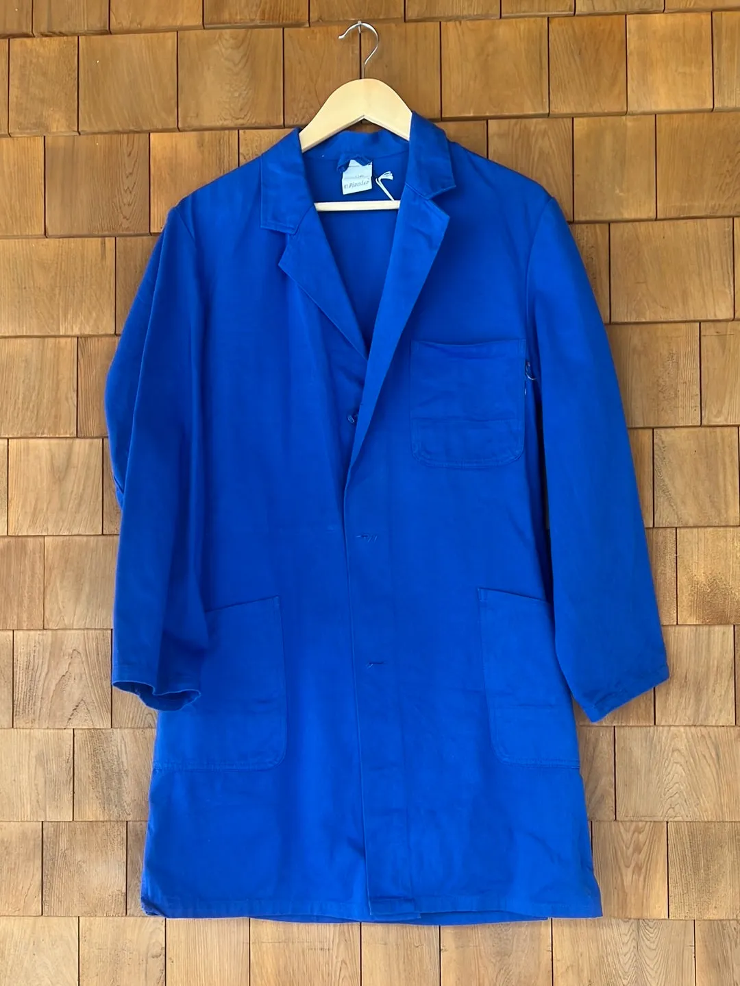 Vintage French Indigo Chore Coat - Trench