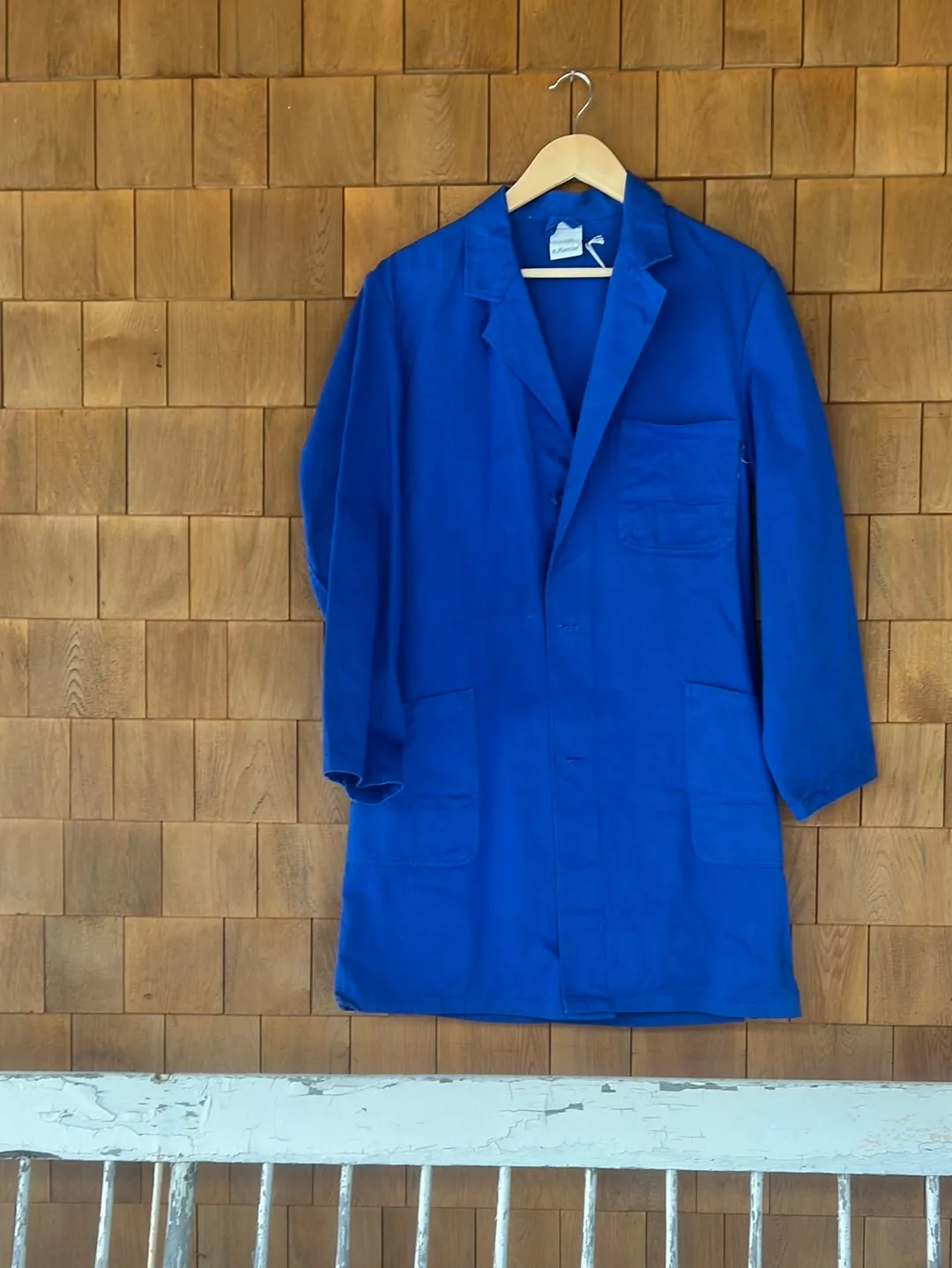 Vintage French Indigo Chore Coat - Trench