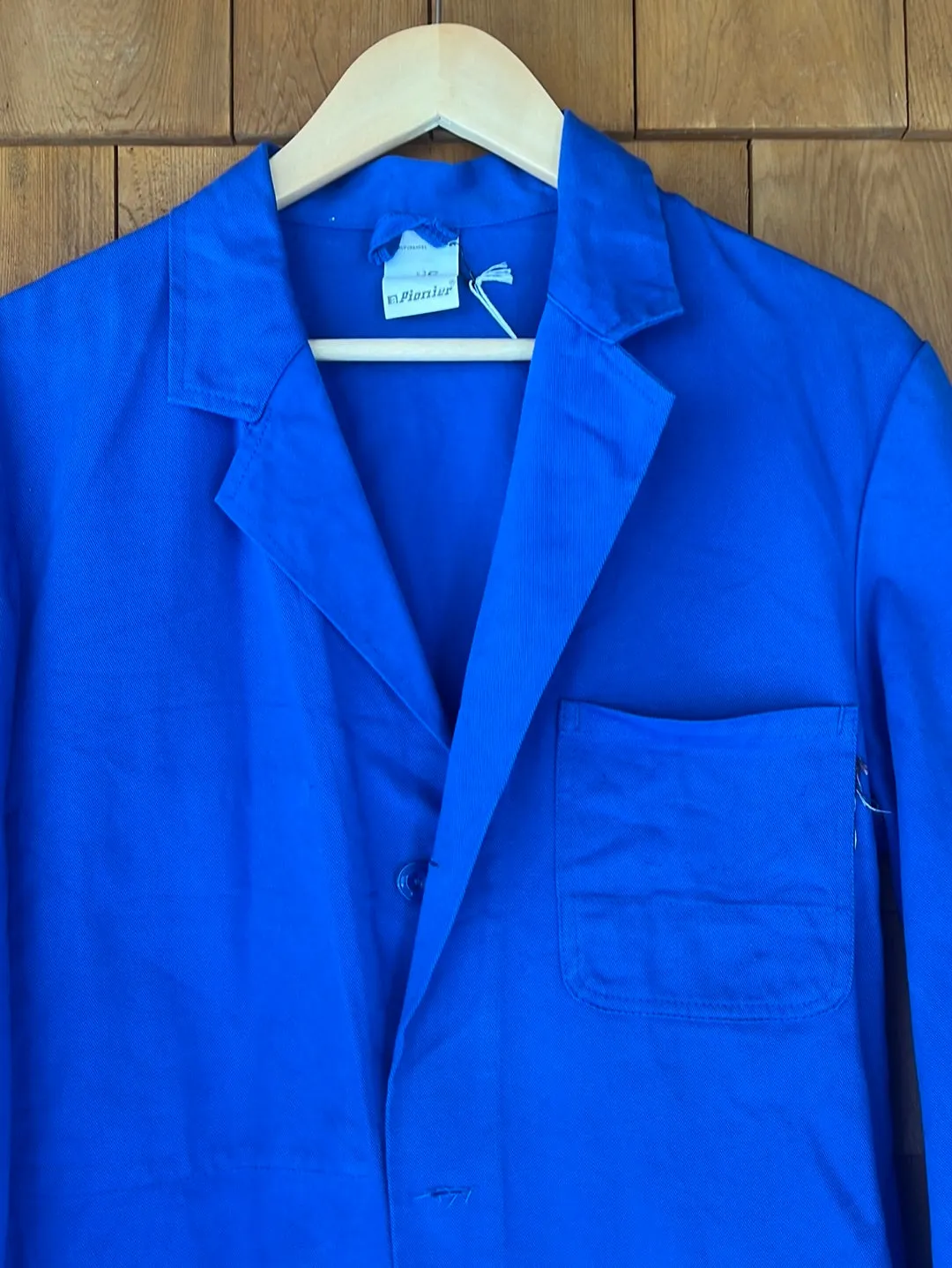 Vintage French Indigo Chore Coat - Trench
