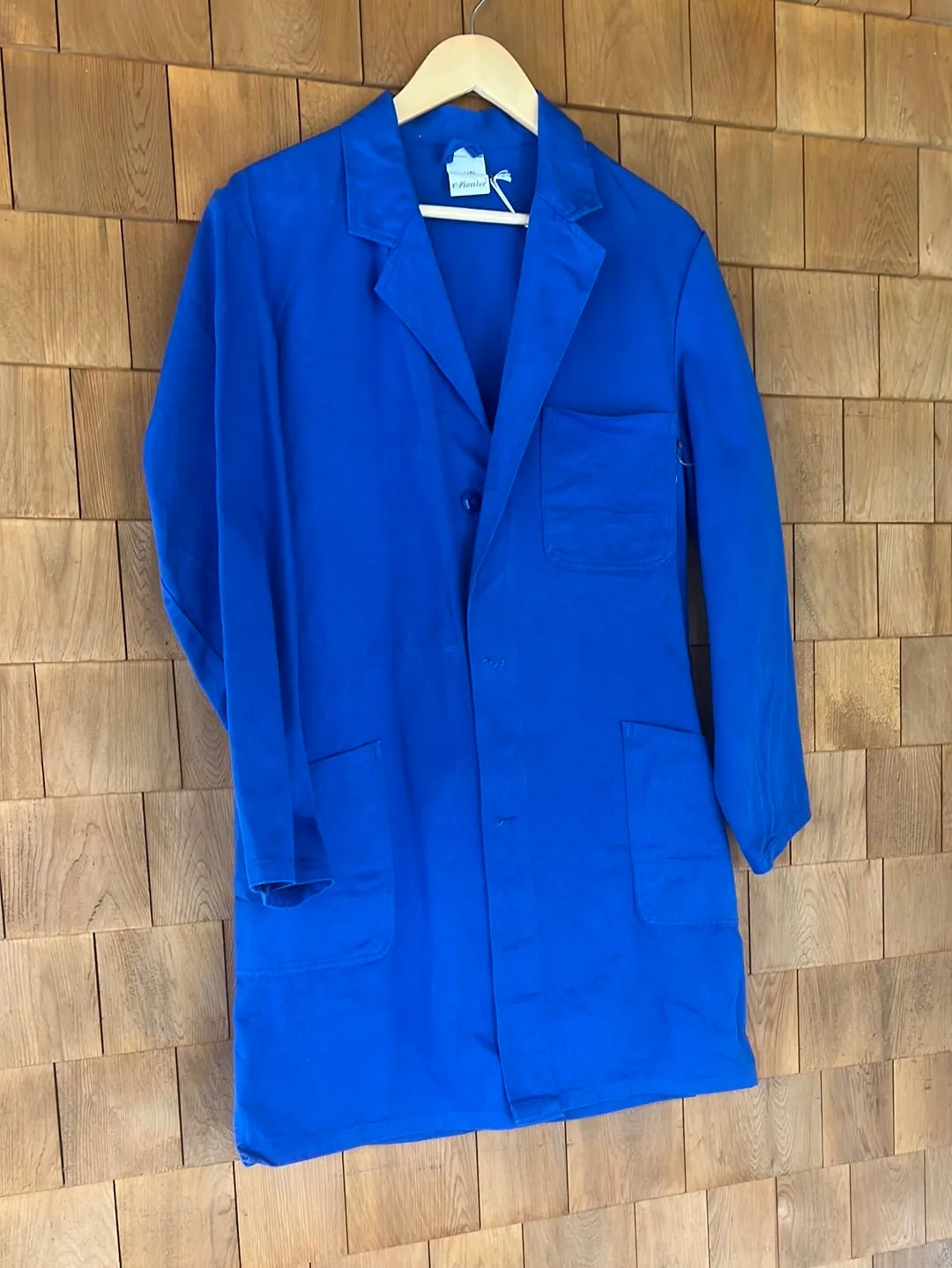 Vintage French Indigo Chore Coat - Trench