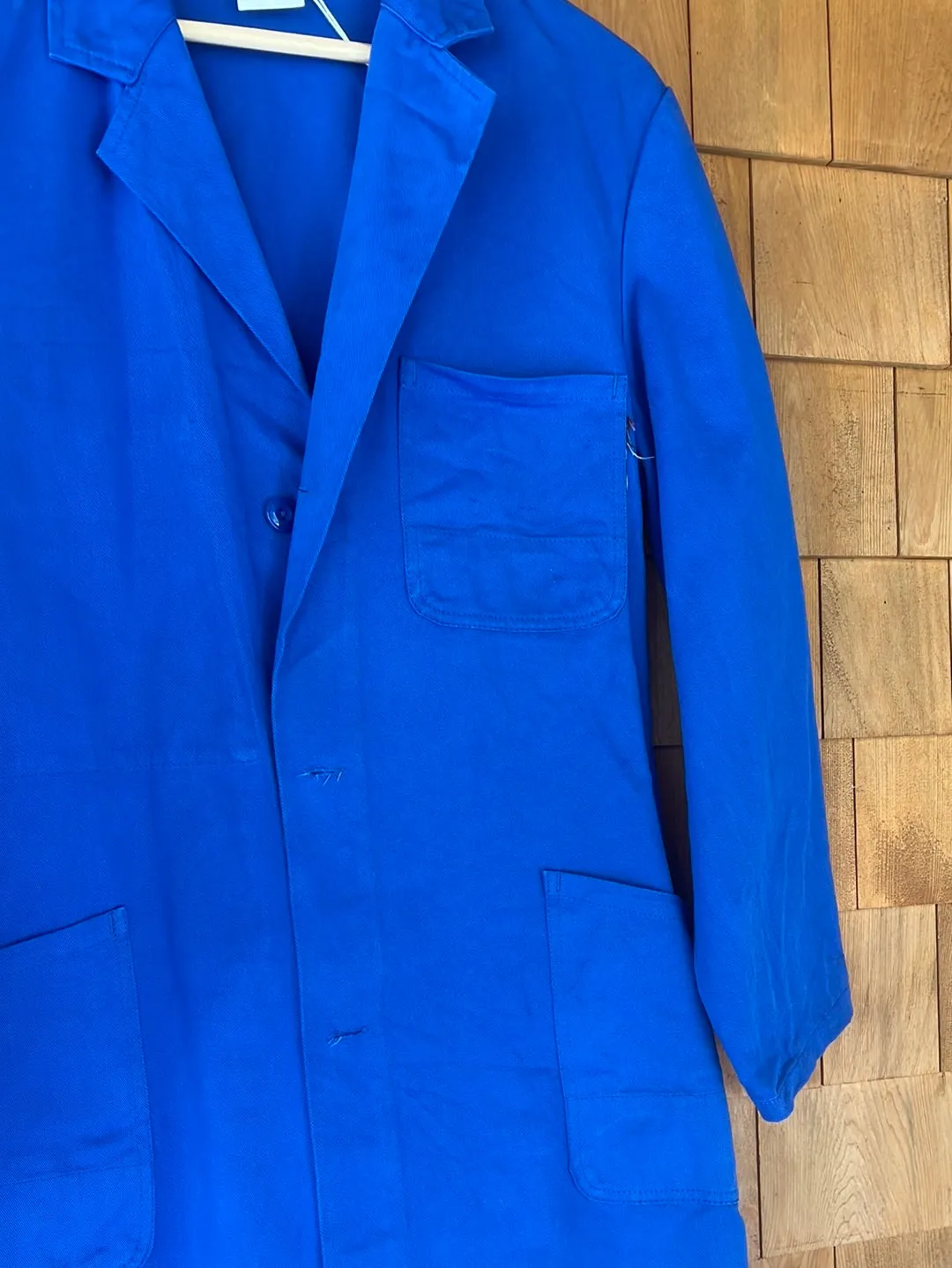 Vintage French Indigo Chore Coat - Trench