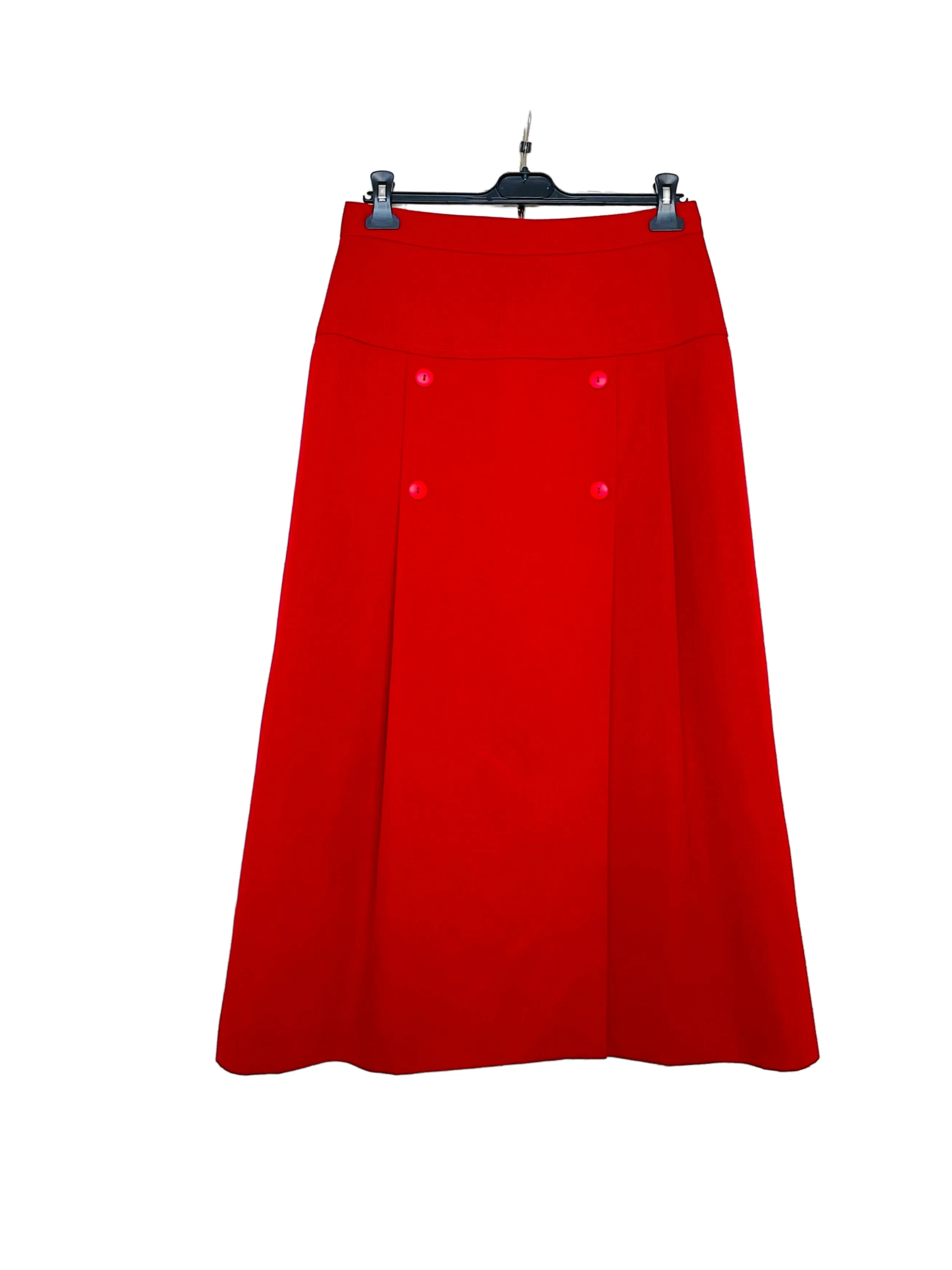 Vintage Red Midi Skirt